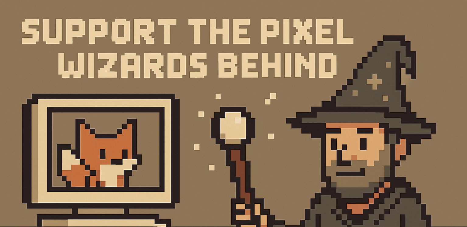 Support the pixel wizard!